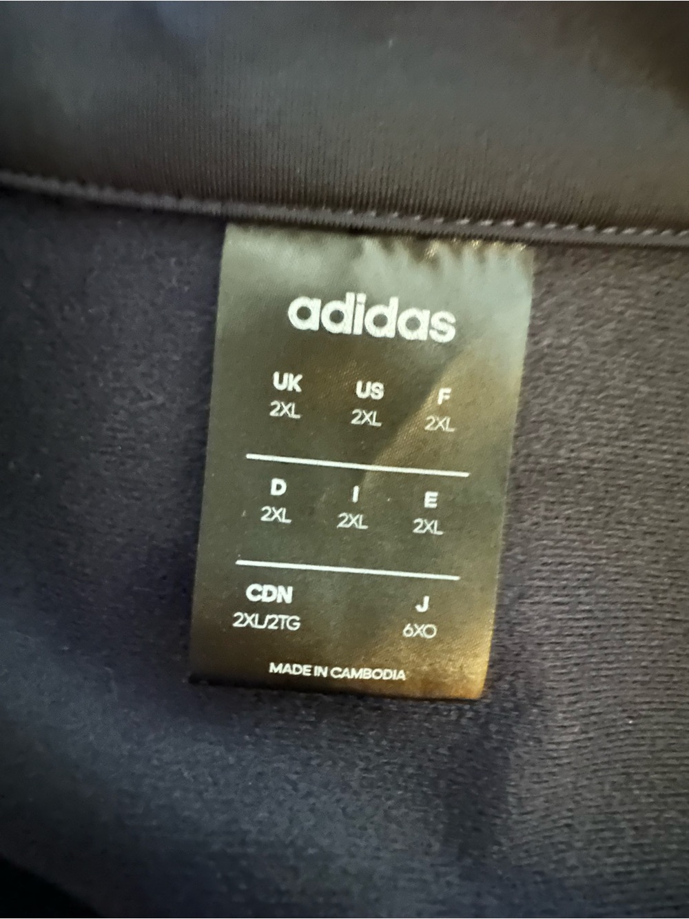 adidas Women's Essentials 3-Stripe Track Jacket navy size 2XL - Picture 4 of 5